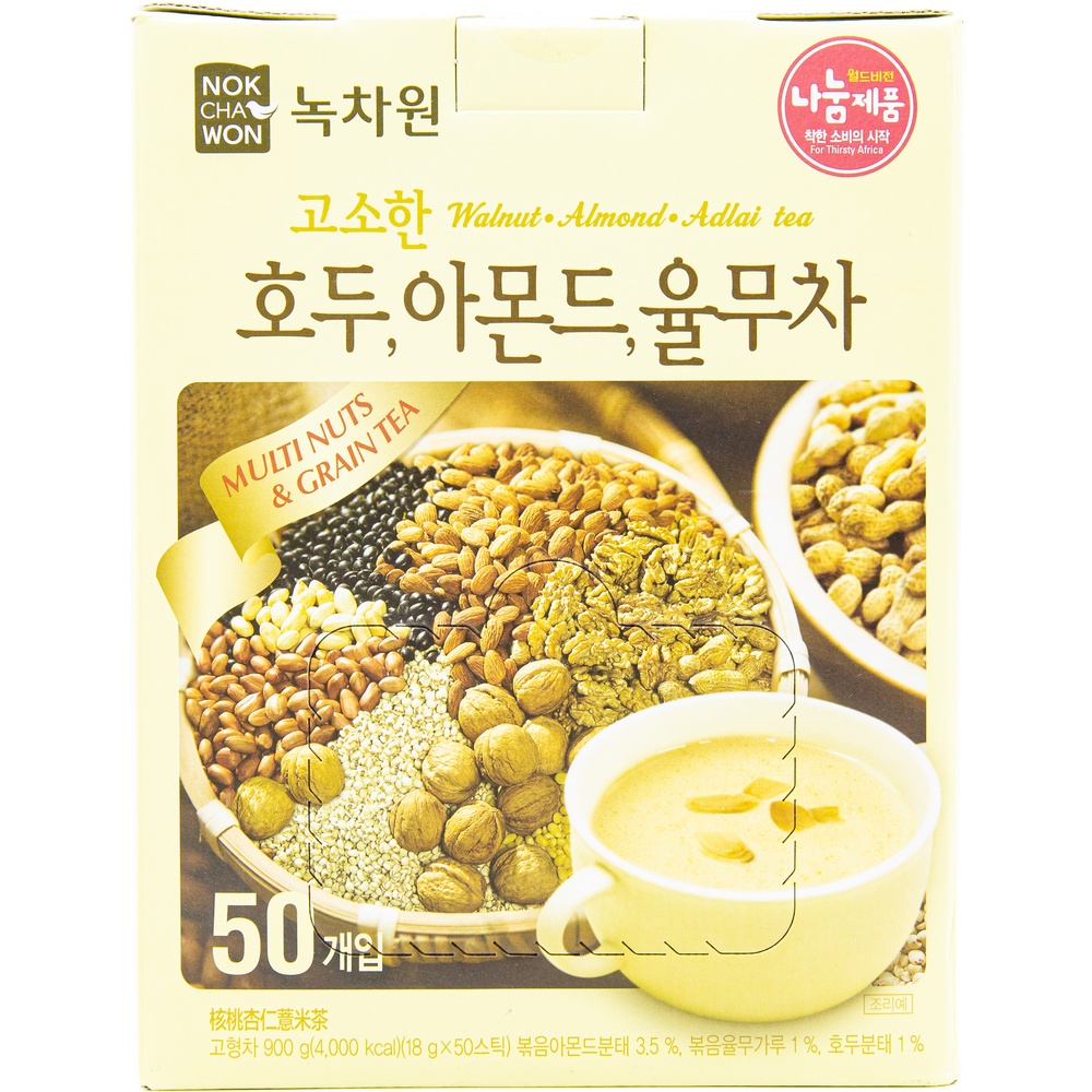 녹차원 고소한 호두 아몬드 율무차 18g