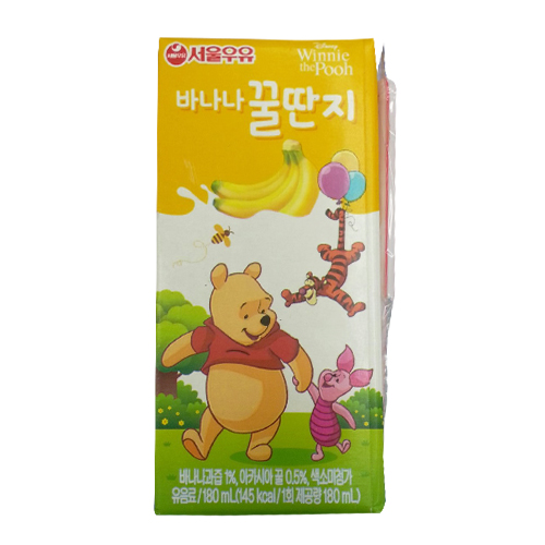 서울우유 바나나꿀딴지 180ml