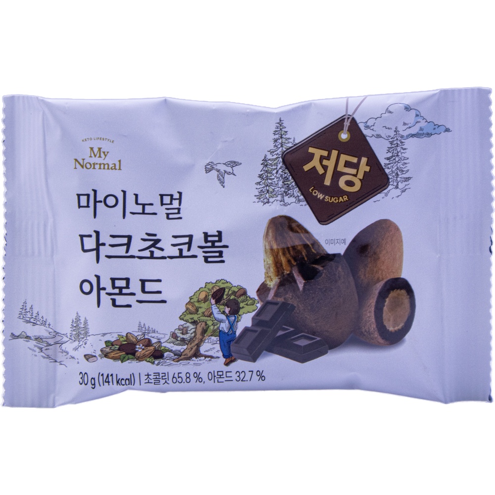 마이노멀 저당 다크초코볼 아몬드 30g