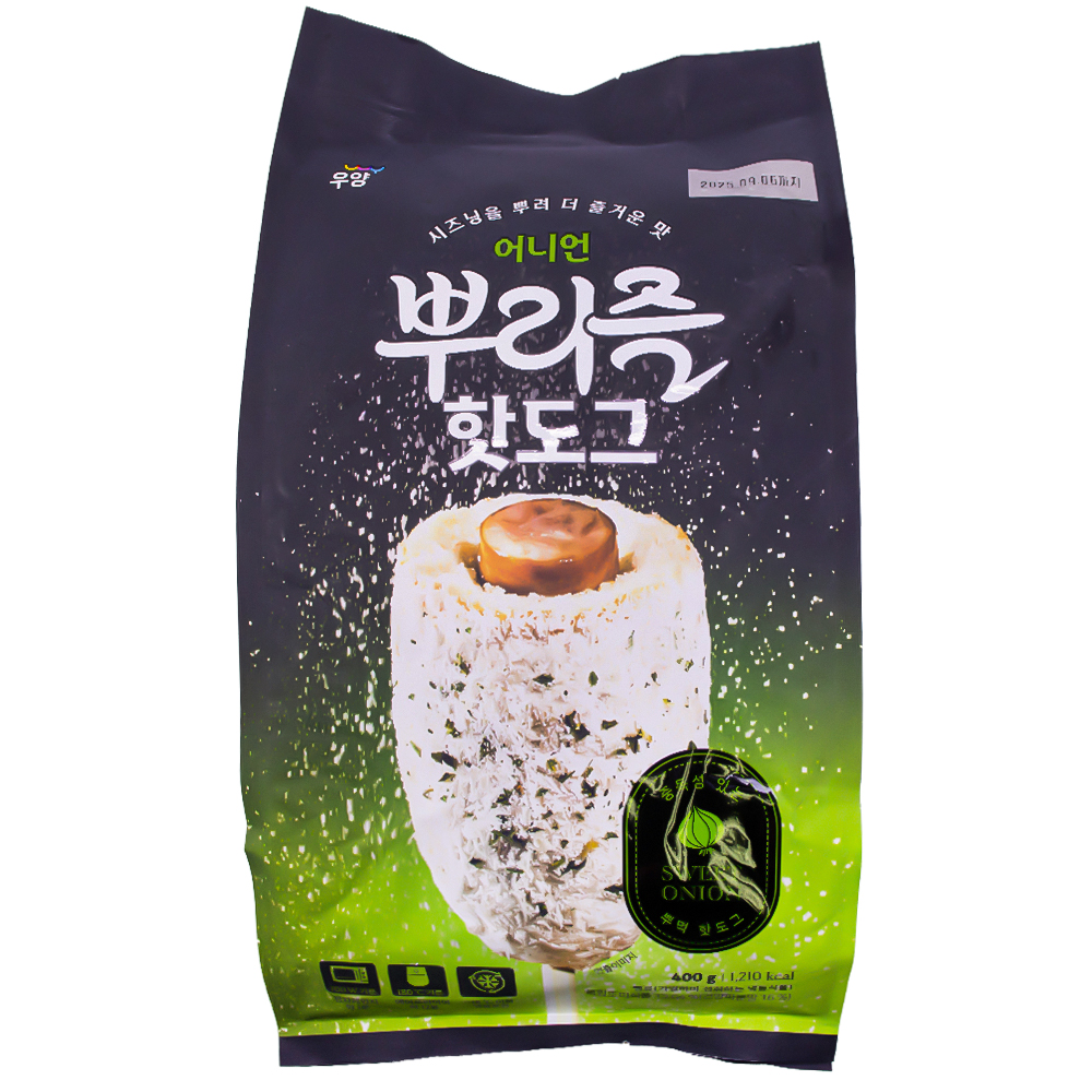 우양 어니언 뿌리즐 핫도그 40g