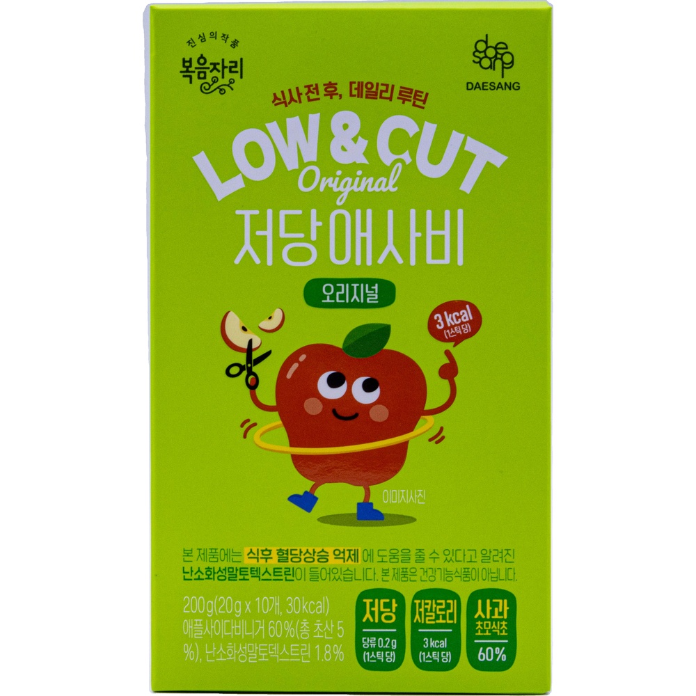 대상 복음자리 로우앤컷 저당 애사비 오리지널 20g