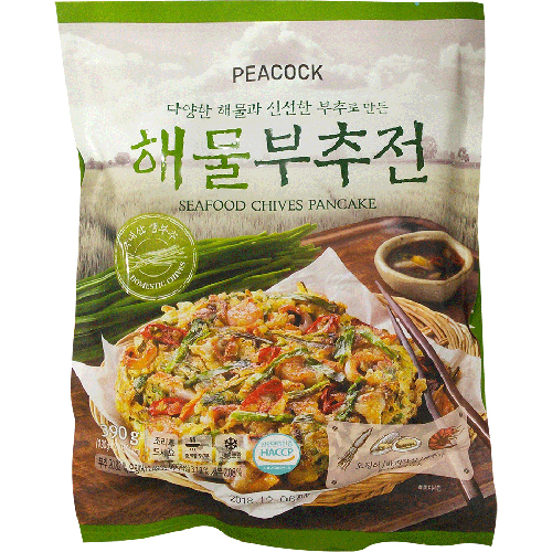 피코크 해물부추전 390g