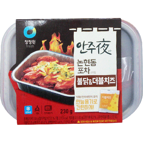 청정원 안주야 불닭 & 더블치즈 230g