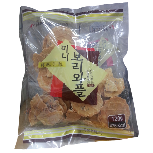 블루원푸드 미니 보리와플 120g
