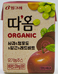 빙그레 따옴 오가닉 사과&청포도&당근&레드비트 120ml