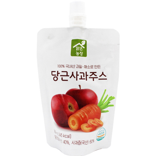 맑은농장 당근사과주스 100ml