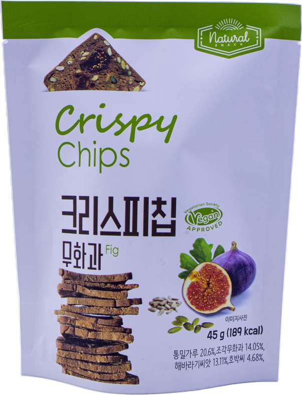 마늘빵집 내추럴스낵 크리스피칩 무화과 45g
