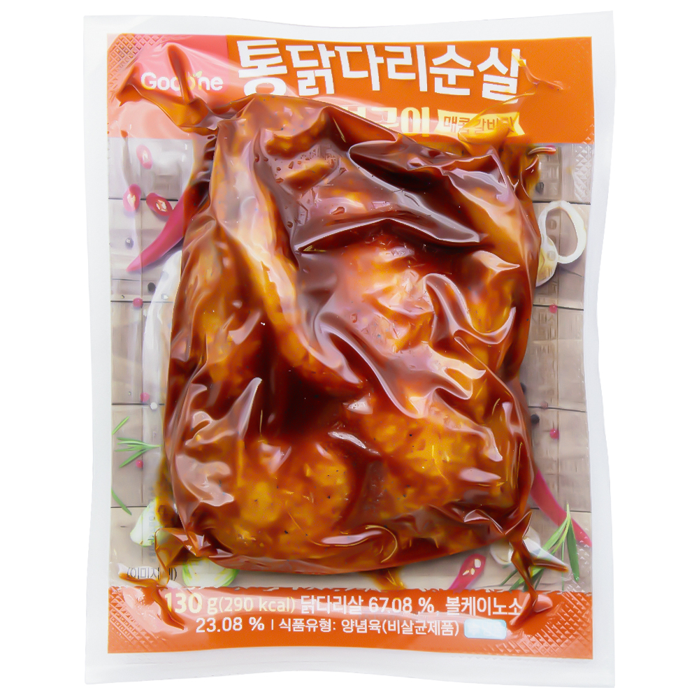 굽네 통닭다리살순살 직화오븐구이 매콤갈비맛 130g