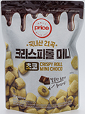 롯데 오늘좋은 국내산 19곡 크리스피롤 미니 초코 130g