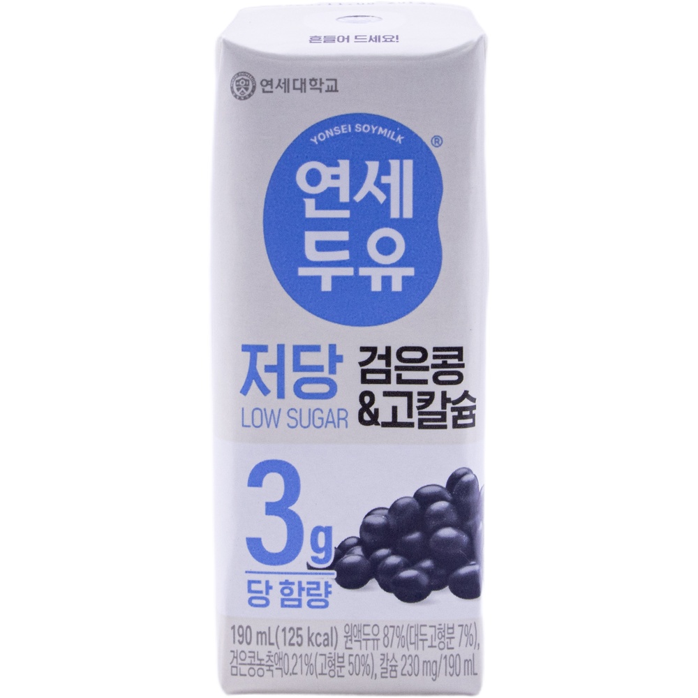연세두유 저당 검은콩 고칼슘 190mL