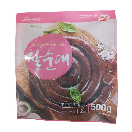 진성푸드 찰순대 500g