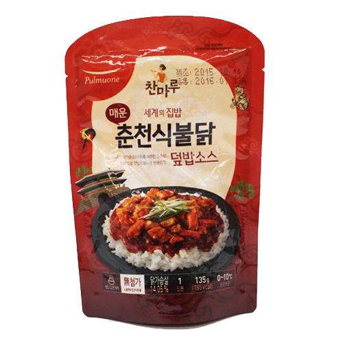 풀무원 찬마루 매운 춘천식불닭 덮밥소스 135g