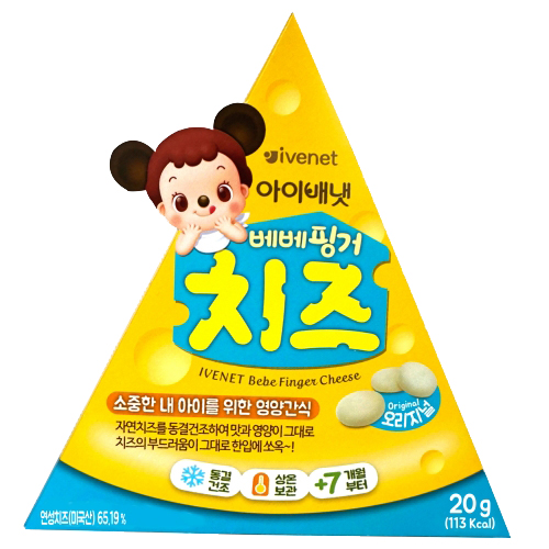 아이배냇 베베핑거 치즈 오리지널 20g