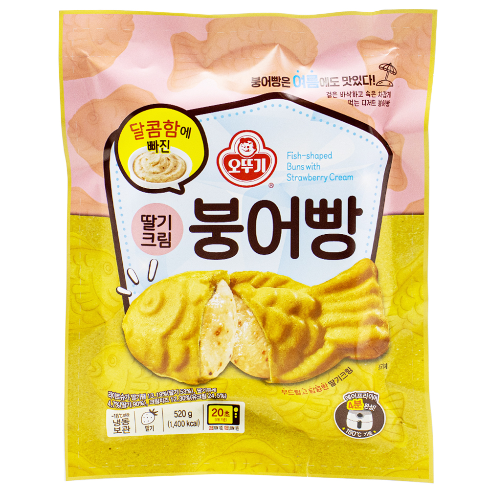 오뚜기 달콤함에 빠진 딸기크림 붕어빵 520g