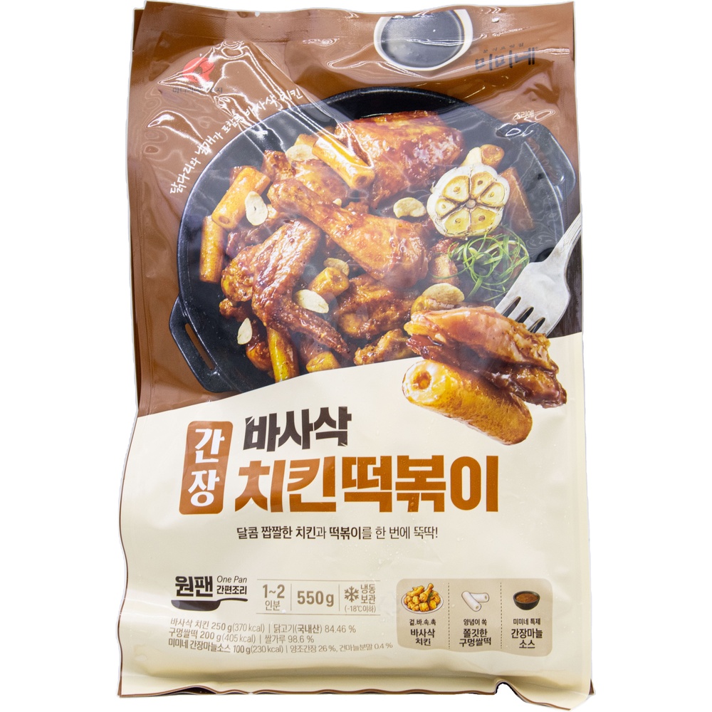 마니커에프앤지 미미네 바사삭 간장 치킨 떡볶이 550g