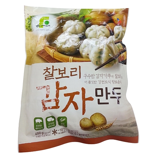 CJ 프레시안 찰보리 감자만두 450g