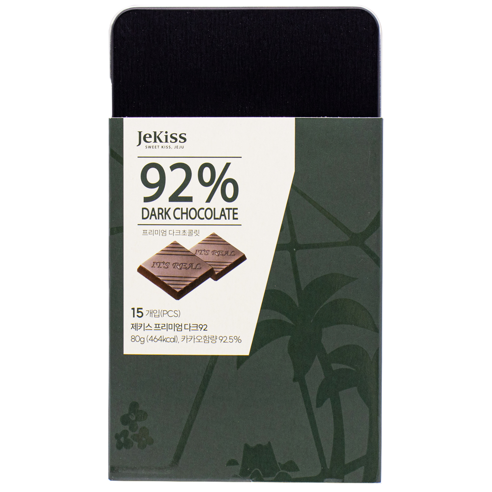 제키스 프리미엄 다크초콜릿 92% 80g