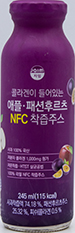 자임 콜라겐이 들어있는 애플 패션후르츠 NFC 착즙주스 245ml