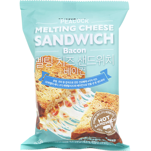 피코크 멜팅치즈샌드위치 베이컨 130g