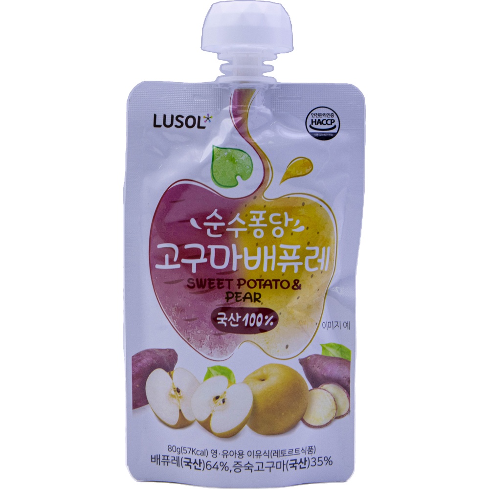 에르코스 루솔 순수퐁당 고구마배퓨레 80g