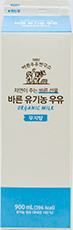 보령우유 바른우유연구소 바른 유기농 우유 무지방 900ml