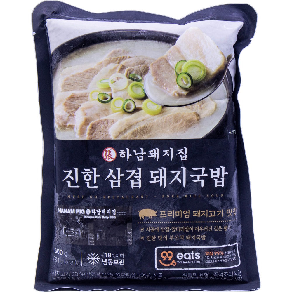 잇웨이브 구구잇츠 하남돼지집 진한 삼겹 돼지국밥 600g