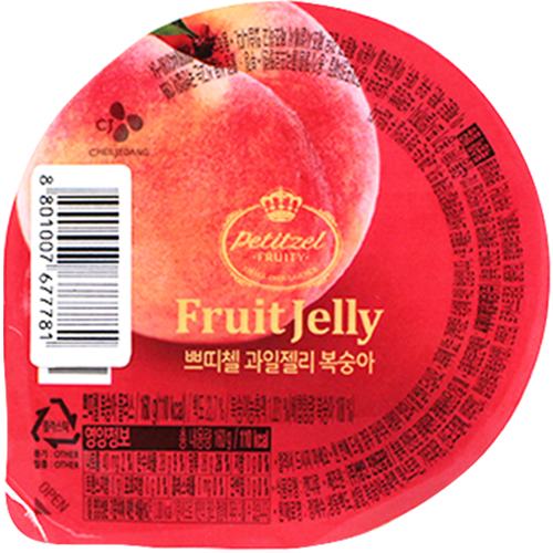 CJ 쁘띠첼 과일젤리 복숭아 플러스 160g