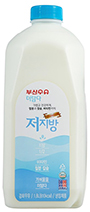 부산우유 더담다 프리미엄 저지방 우유 1800ml
