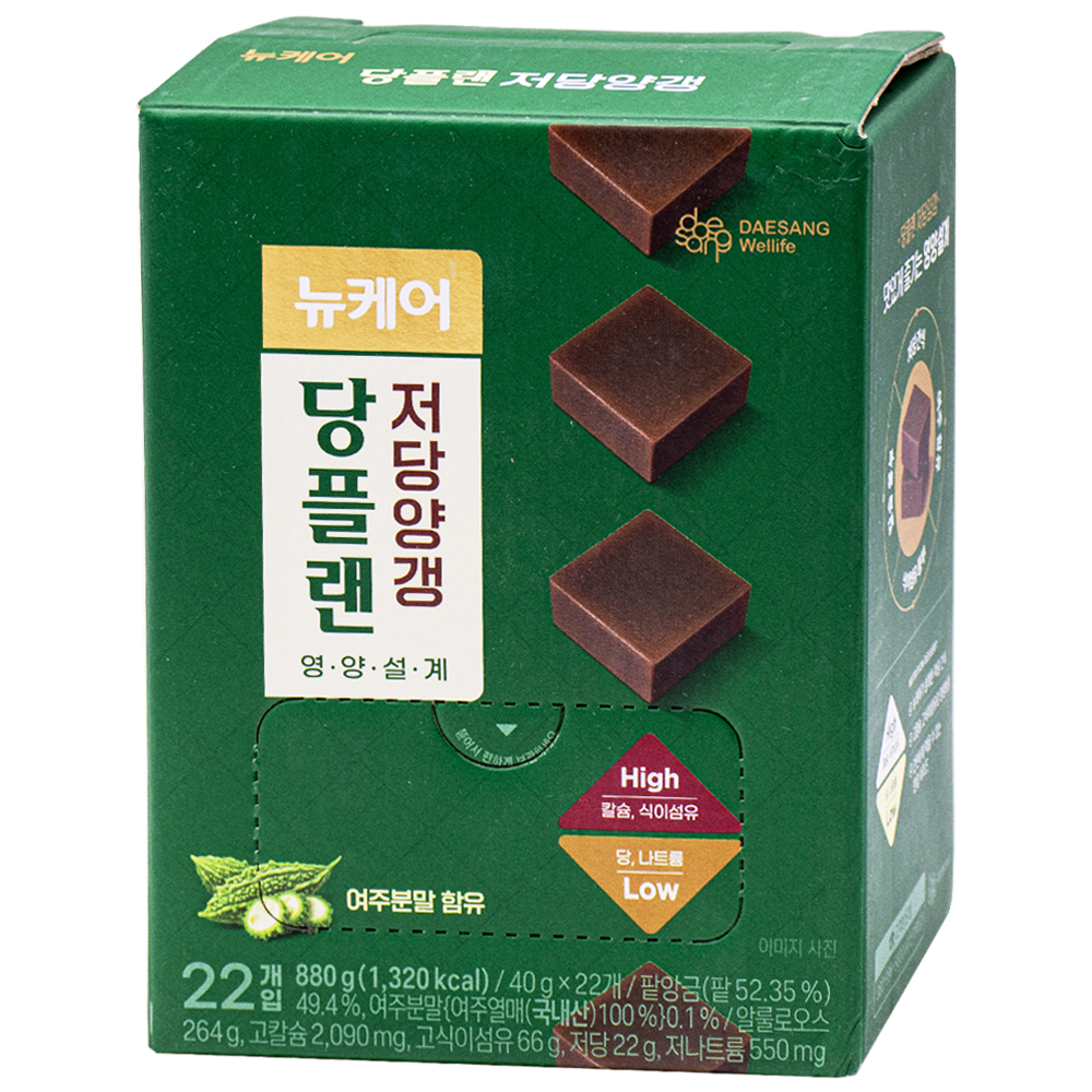 대상웰라이프 뉴케어 당플랜 저당양갱 40g