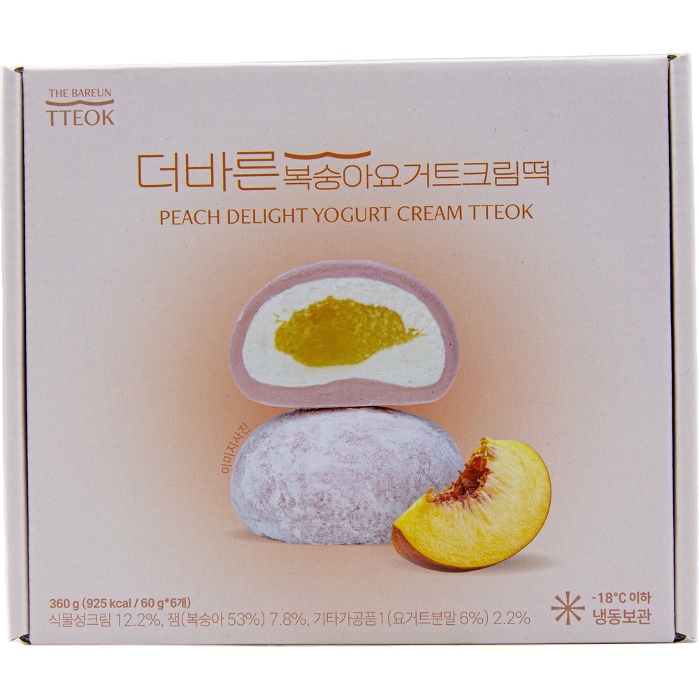 더바른떡 더바른 복숭아요거트크림떡 60g