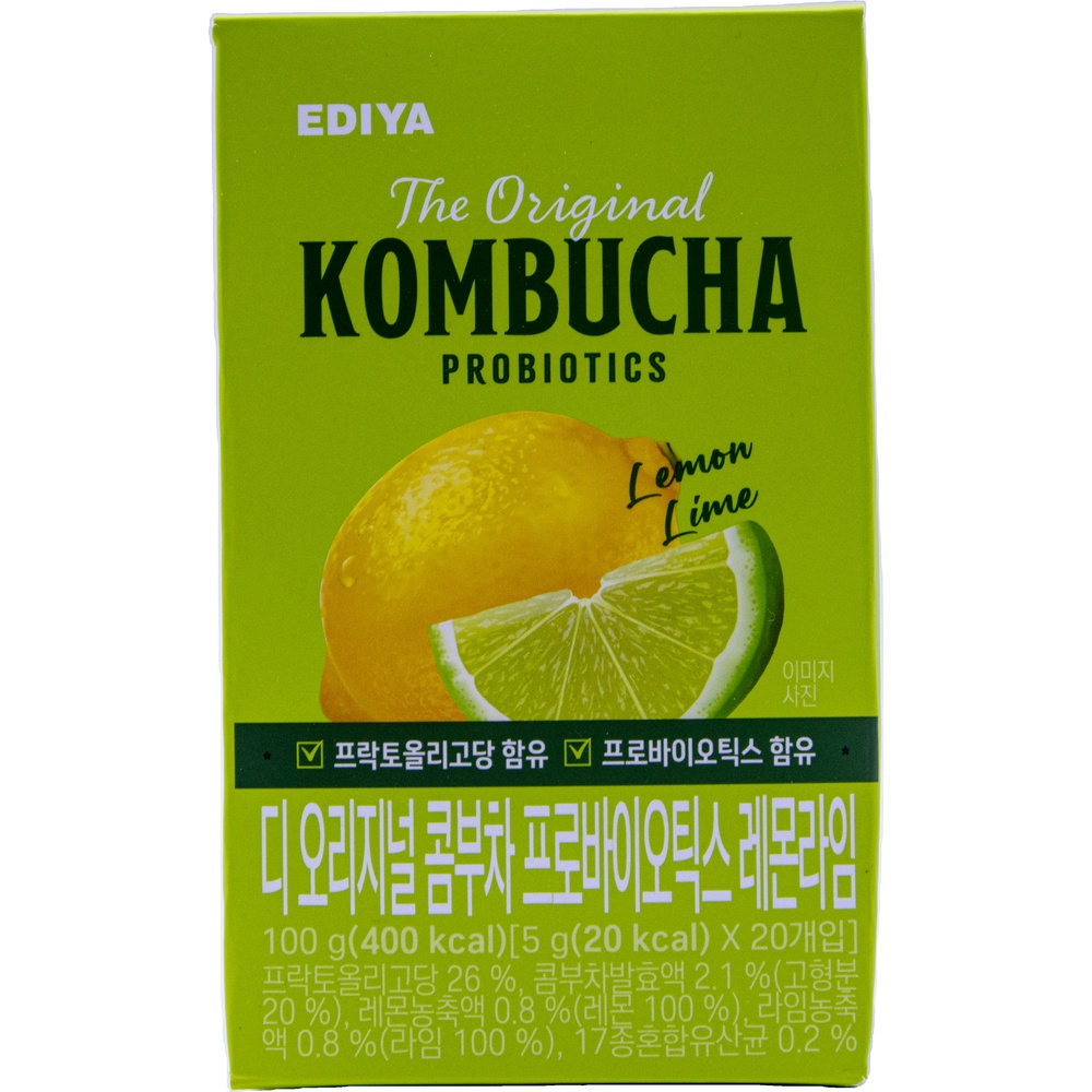 이디야 디 오리지널 콤부차 프로바이오틱스 레몬라임 5g