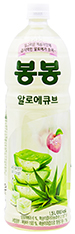 해태 봉봉 알로에 큐브 복숭아 1.5L