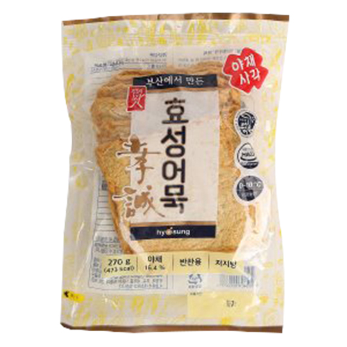 효성어묵 야채사각 240g