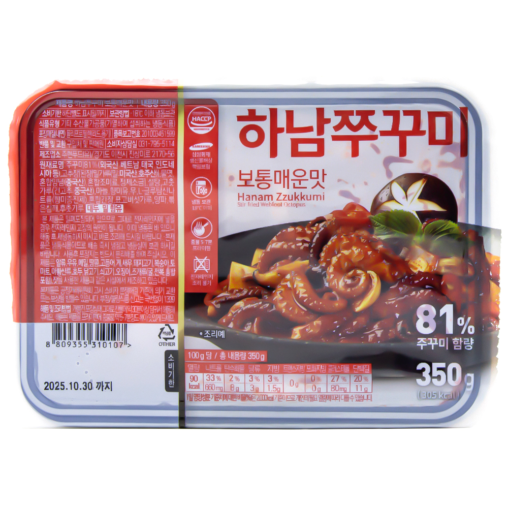 주현푸드 하남쭈꾸미 보통매운맛 350g
