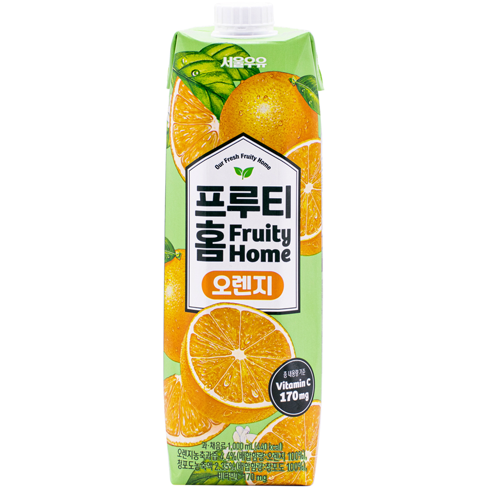 서울우유 프루티홈 오렌지 1000mL