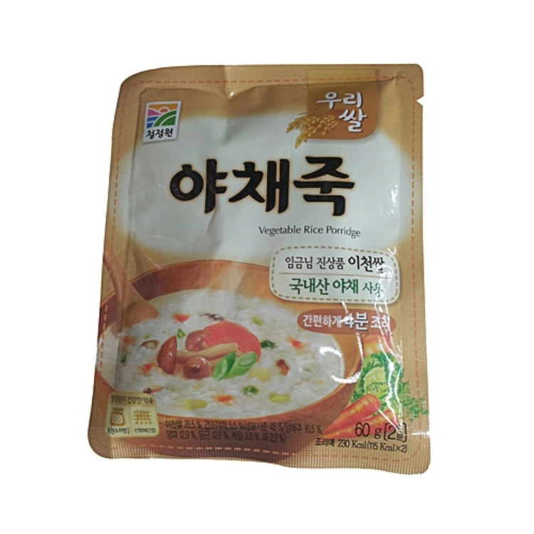 대상 청정원 우리쌀 야채죽 60g