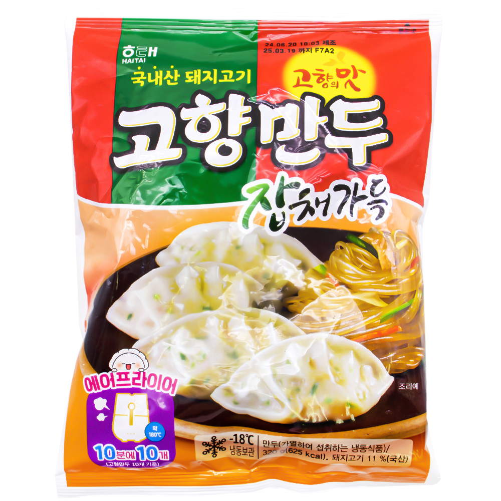 해태 고향만두 잡채가득 300g