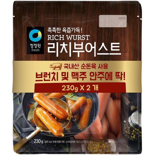 청정원 리치부어스트 230g