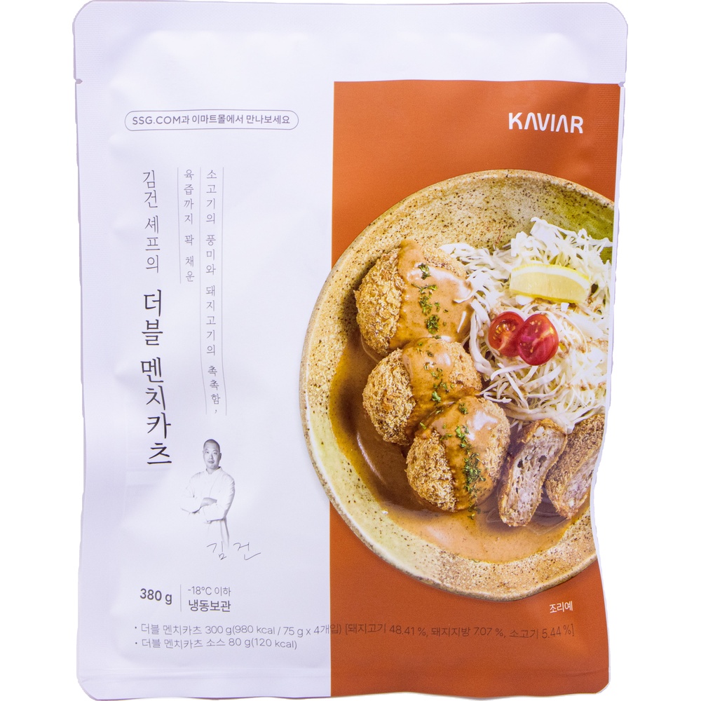캐비아 김건 셰프의 더블 멘치카츠 380g