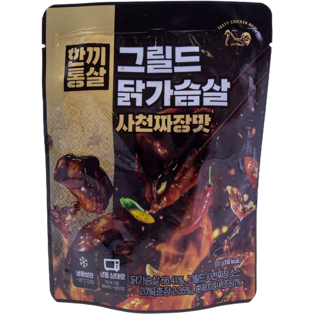 이그니스 한끼통살 그릴드 닭가슴살 사천짜장맛 100g