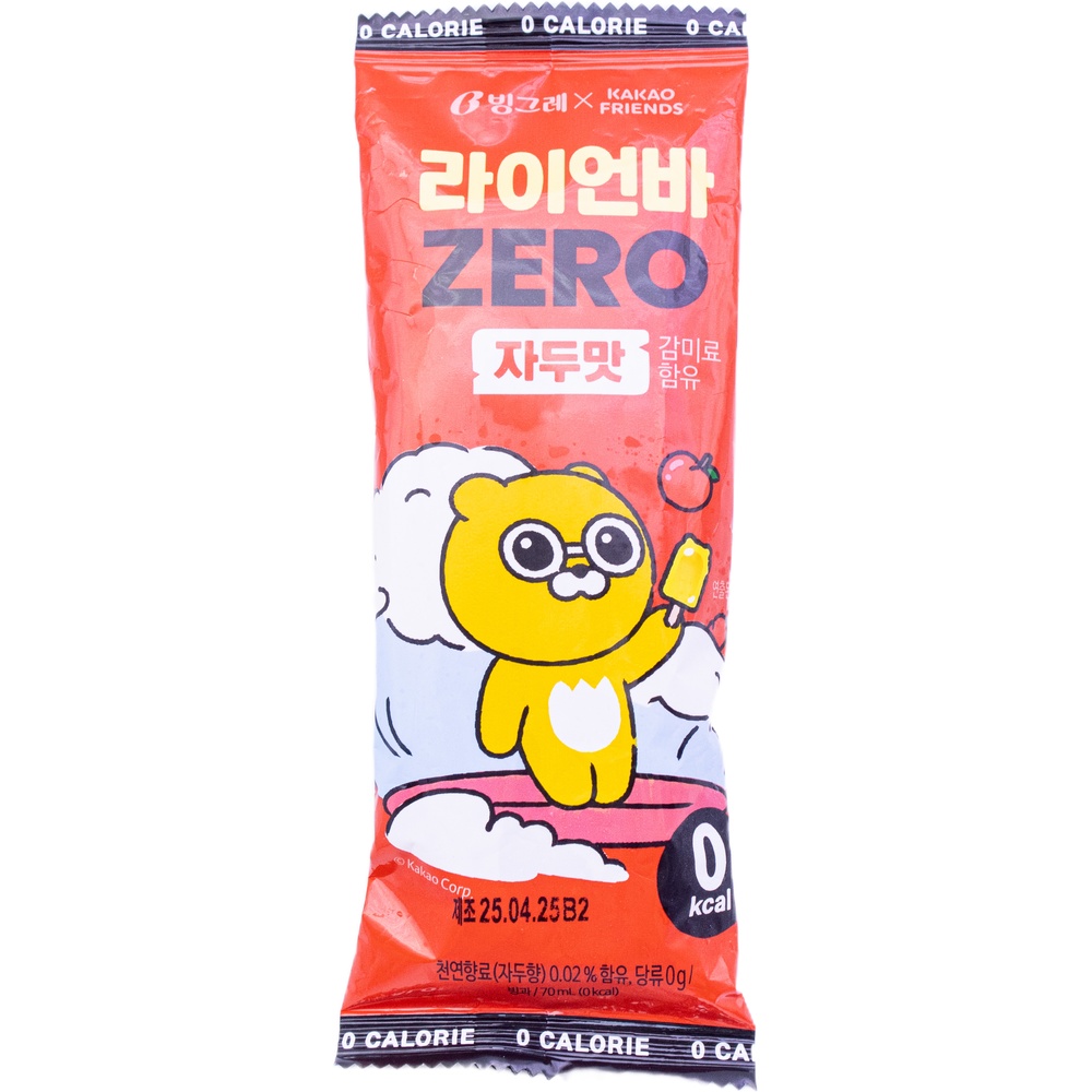 빙그레 카카오프렌즈 라이언바 제로 자두맛 70mL