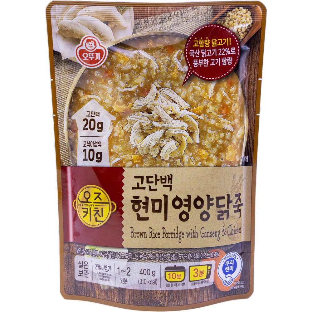 오뚜기 오즈키친 고단백 현미영양닭죽 400g