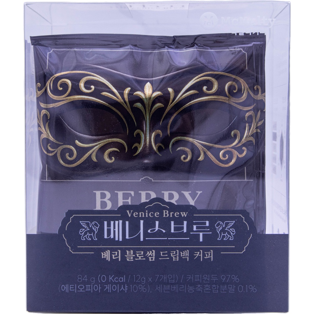 맥널티 베니스브루 베리 블로썸 드립백 커피 12g