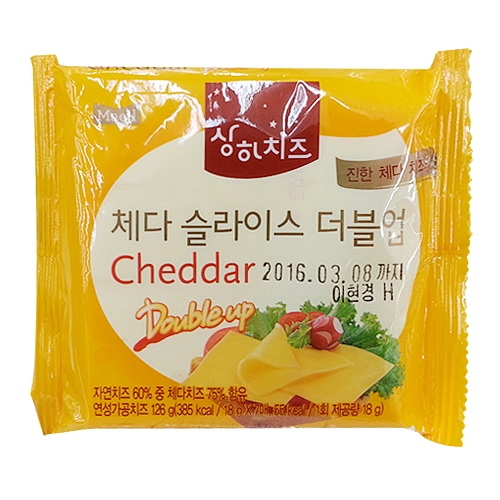 매일유업 체다 슬라이스 더블업 126g