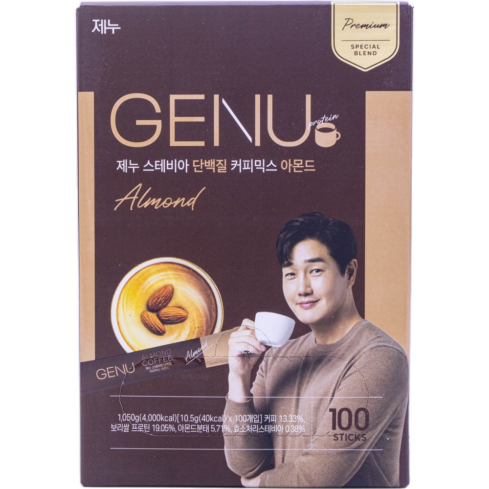 제누 스테비아 단백질 커피믹스 아몬드 10.5g