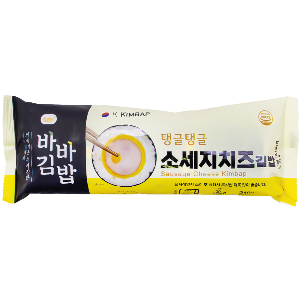 올곧 바바 소세지치즈김밥 240g
