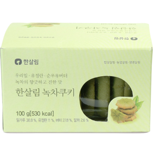 한살림 녹차쿠키 100g