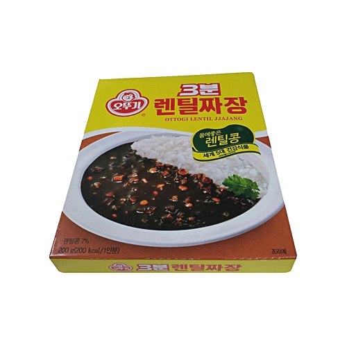 오뚜기 3분 렌틸짜장 200g