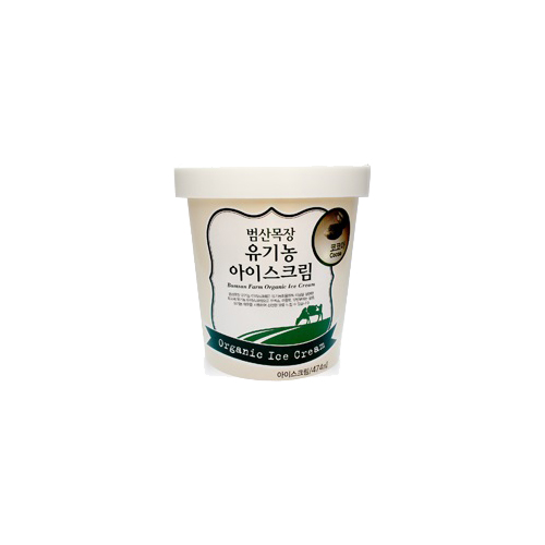 범산목장 유기농 아이스크림 코코아 474ml