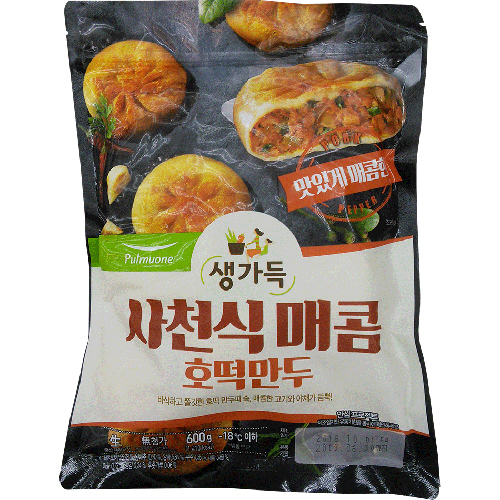 풀무원 생가득 사천식매콤 호떡만두 600g